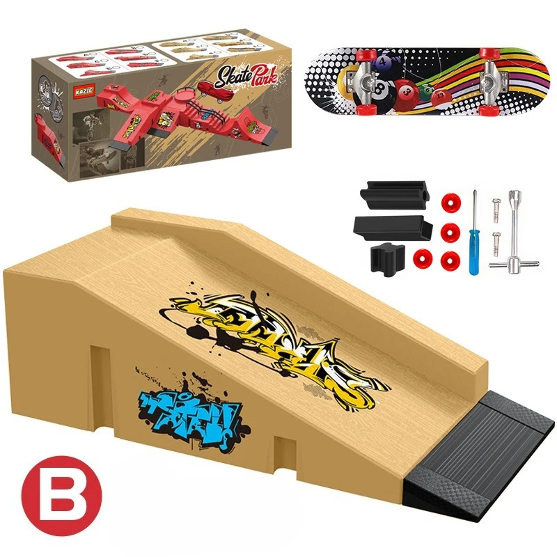 Profesjonalne deskorolki na palce DIY, akcesoria do ramp skateparkowych, technologia, deskorolka, scena, miejsce, zestaw zabawek, małe prezenty