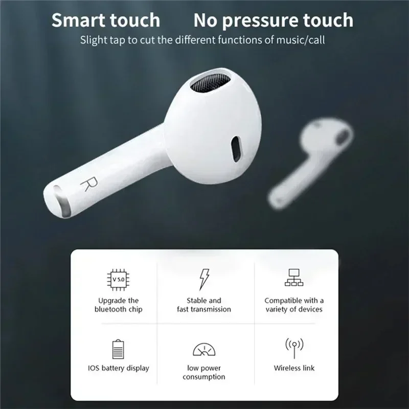 Fones de ouvido Bluetooth Pro6, fones de ouvido sem fio, fones de ouvido sem fio, esporte estéreo, fone à prova d'água