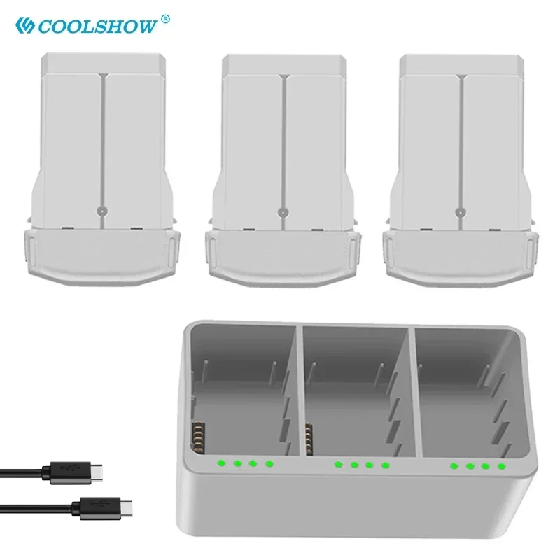 แบตเตอรี่ 3850mAh สำหรับ DJI Mini 3 / Mini 3 Pro พร้อมที่ชาร์จแบตเตอรี่ อุปกรณ์เสริมโดรน สำหรับแบตเตอรี่อัจฉริยะสำหรับการบิน Dji MINI 4 PRO
