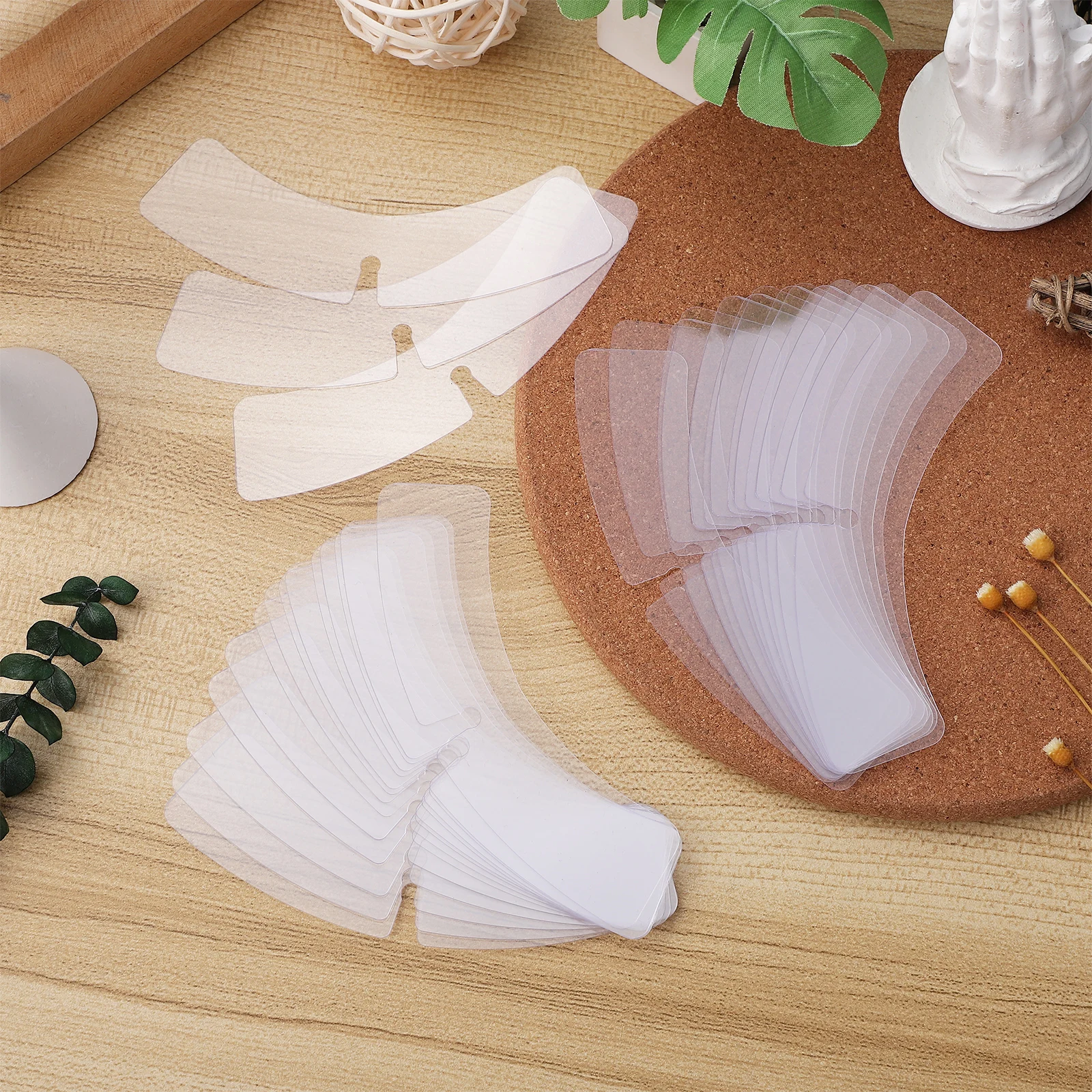 ตัวดันปกเสื้อพลาสติก 100 ชิ้น สำหรับเสื้อเชิ้ตผู้ชายและผู้หญิง ช่วยรักษารูปทรงปกเสื้อ