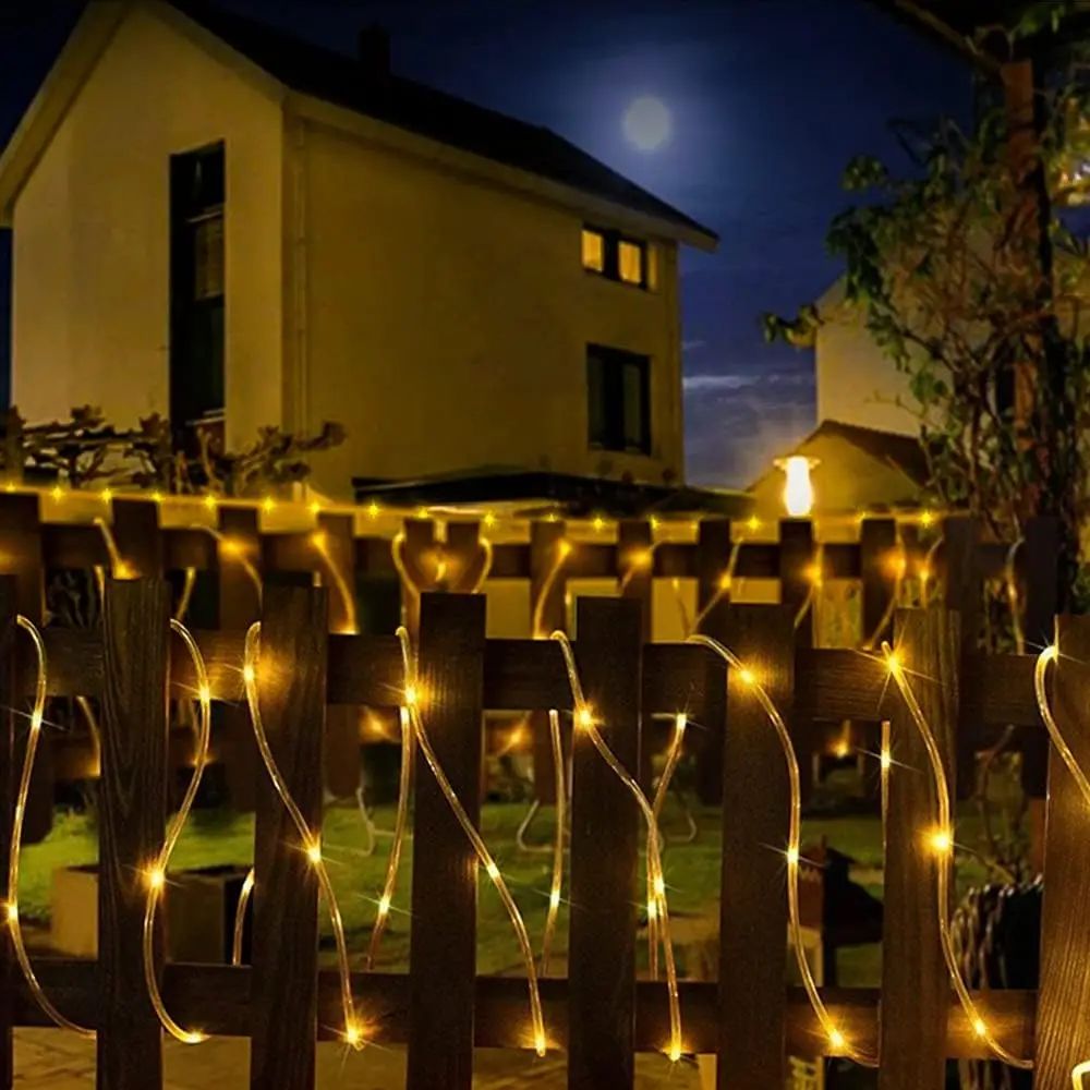 

Solar Waterproof Tube LED Christmas Decoration Multicolor Rope String Lights Outdoor Garden Yard Party Wedding Decoration