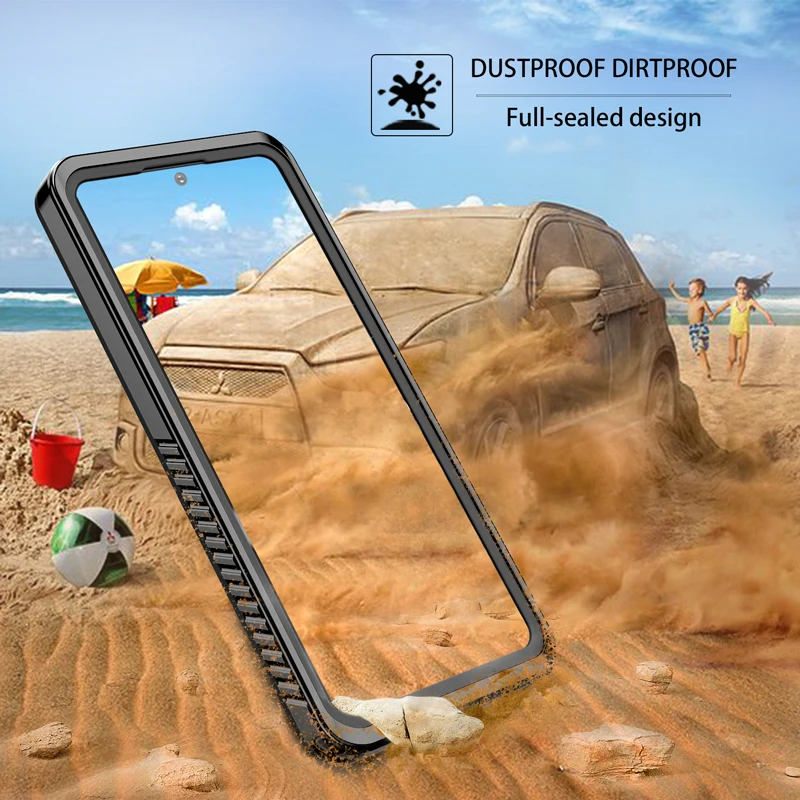 Shellbox IP68 Waterproof Case for Samsung Galaxy S20 FE Heavy Duty Military Grade Shockproof Diving Case with Screen Protector