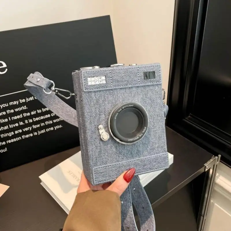 

Retro Camera Bag Crossbody Retro Color PU Leather Shoulder Bag for Women Girls