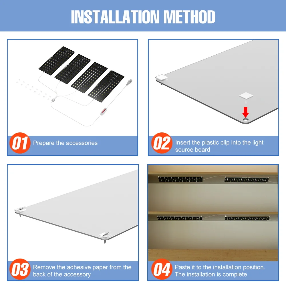 DC5V USB LED تنمو أضواء الطيف الكامل الكم مجلس زراعة مصباح مع توقيت السيارات تشغيل/إيقاف لمصنع الصبار العصاري بوعاء #5