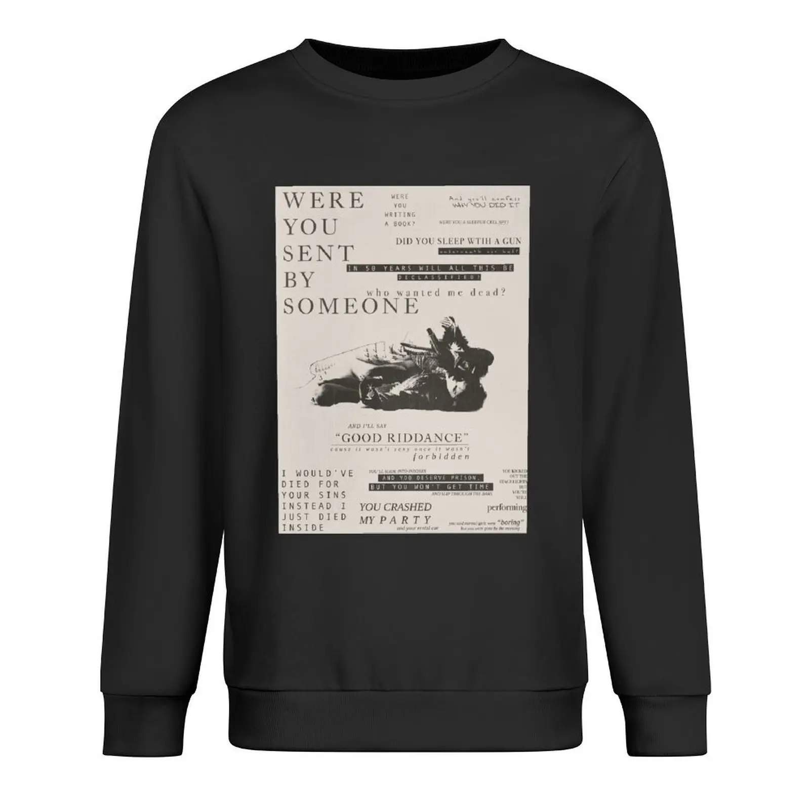 

THE SMALLEST MAN WHO EVER LIVED DESIGN Pullover japanese style men wear tracksuit men clothing new sweatshirts