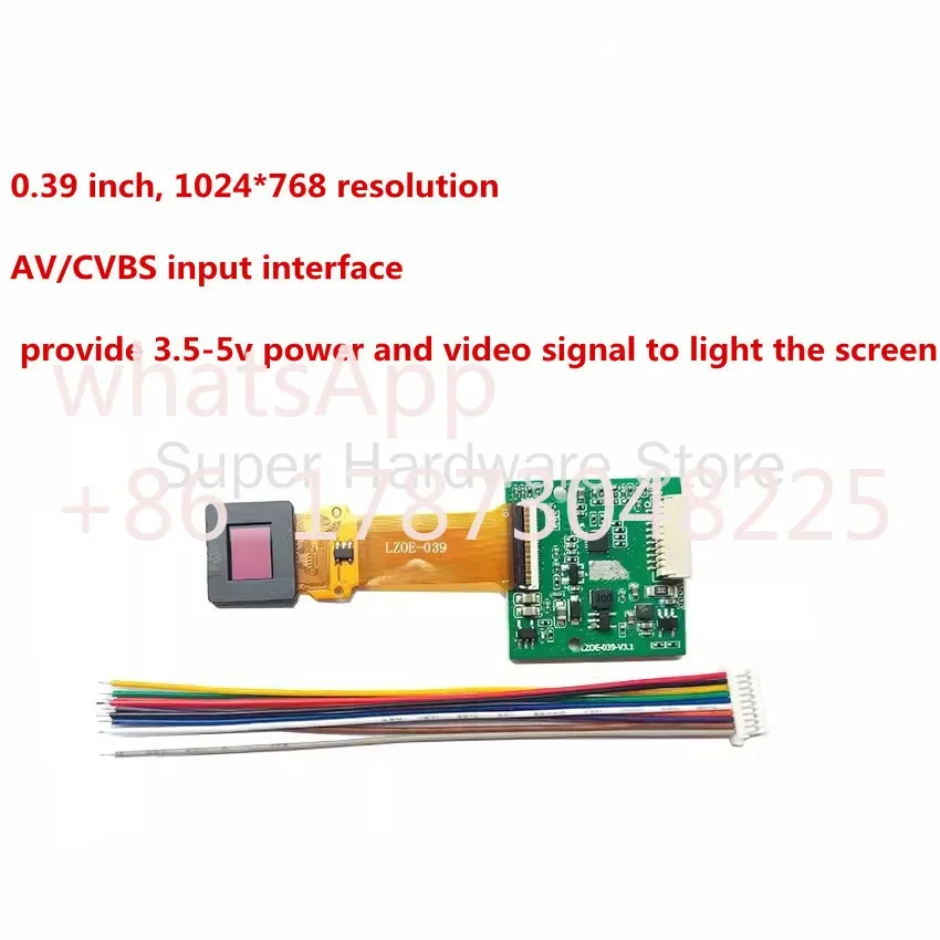 

Thermal Imaging Night Vision Telescope Viewfinder 0.39 Inch Microdisplay Head-up Display Head-mounted Display 1920*1080