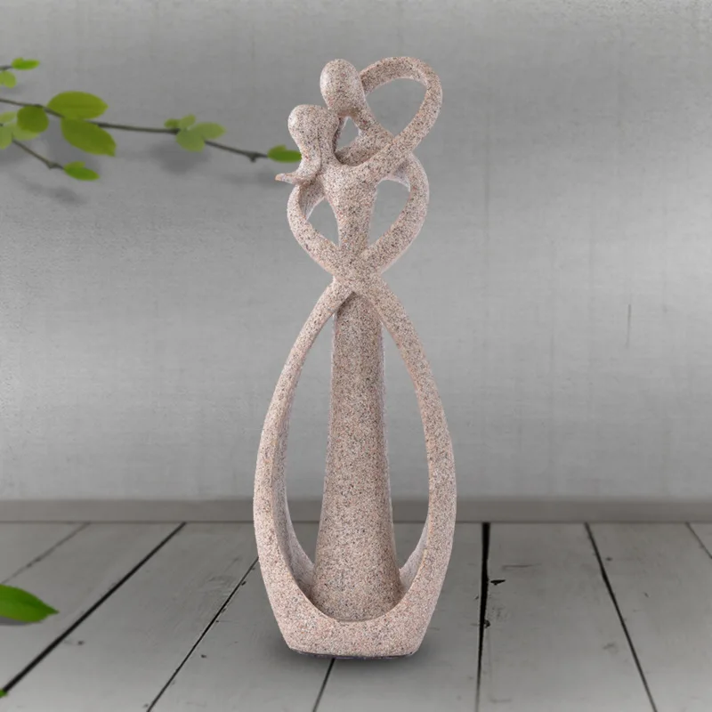 

Classic Figurine Resin Festival Decoration, Abstract Character Romantic Bride & Groom Figurine Wedding Statue, Anniversary Gift