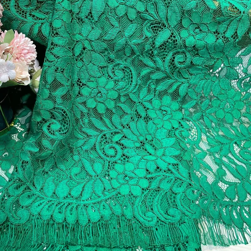 Carved Eyelashes Lace Fabric Fashion Dress Vest Children\'s Clothing Curtain Wedding Decoration Cloth for Design Sewing Material