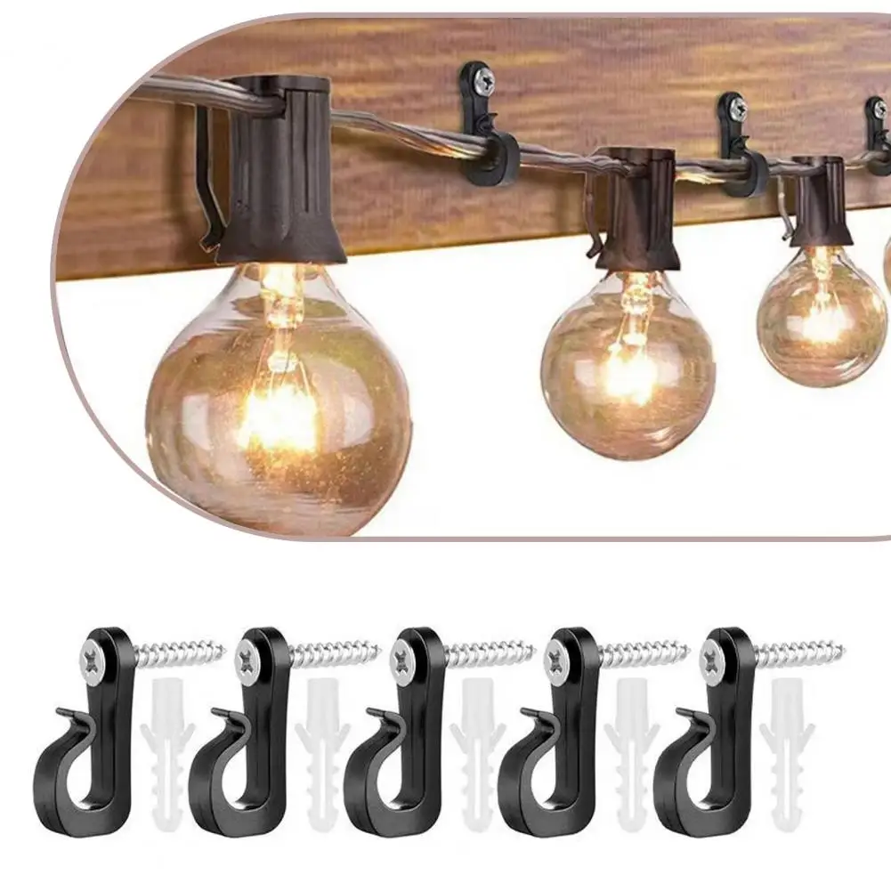 Christmas Light Hooks Plant Cabinet Ceiling Hook Stainless Steel Screw Hook Concrete Wall Hoo for String Lights Garden Decor view 3