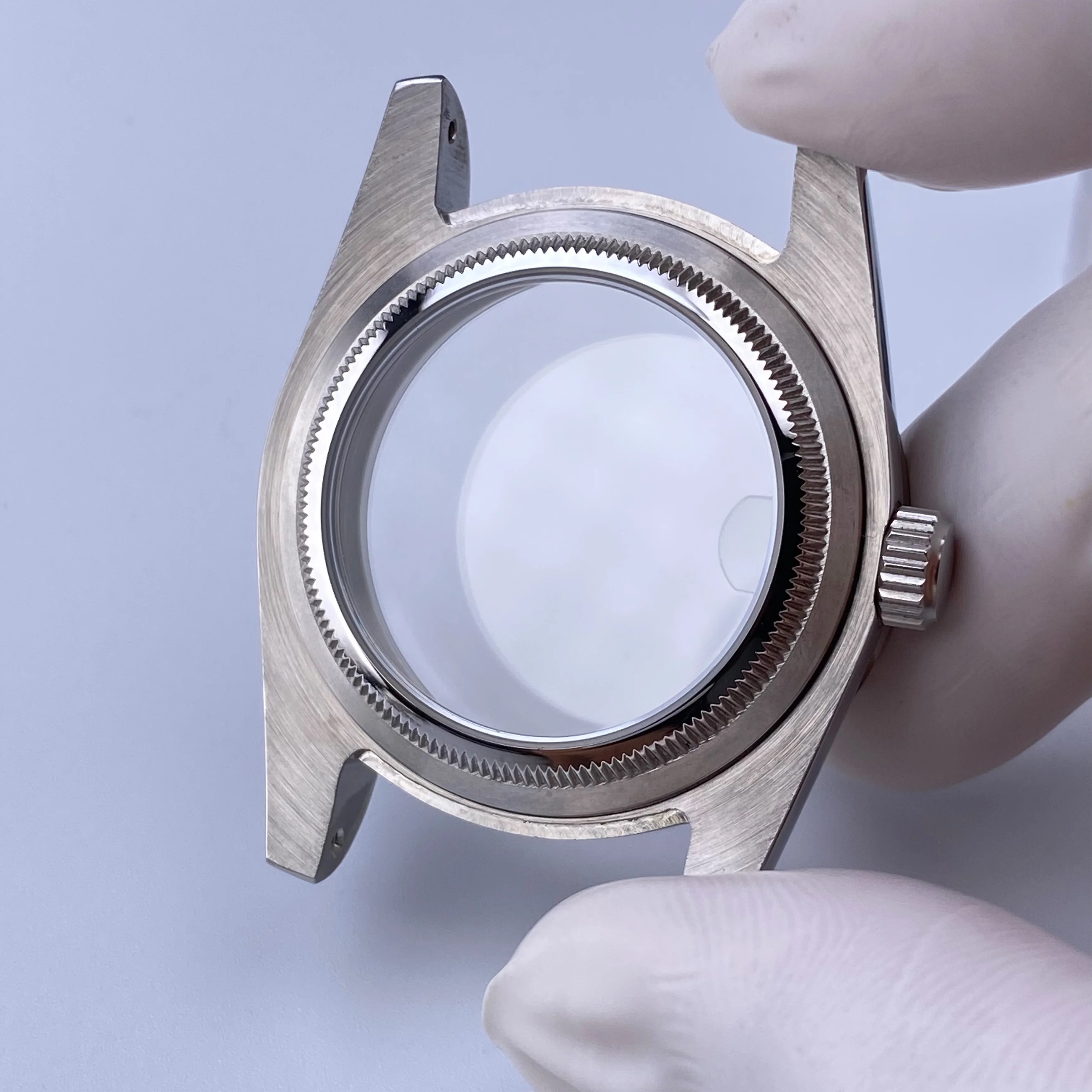 Корпус часов NH35, корпус 36 мм, водонепроницаемое сапфировое стекло, нержавеющая сталь, подходит для механизма NH35, NH36, аксессуары для циферблата 28,5 мм, корпус часов