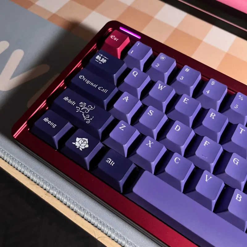 NEO aspect roselia keycap rosebush Cherry profile Dye subbed Keys 140สำหรับ MX SWITCH คีย์บอร์ดเล่นเกมเชิงกล