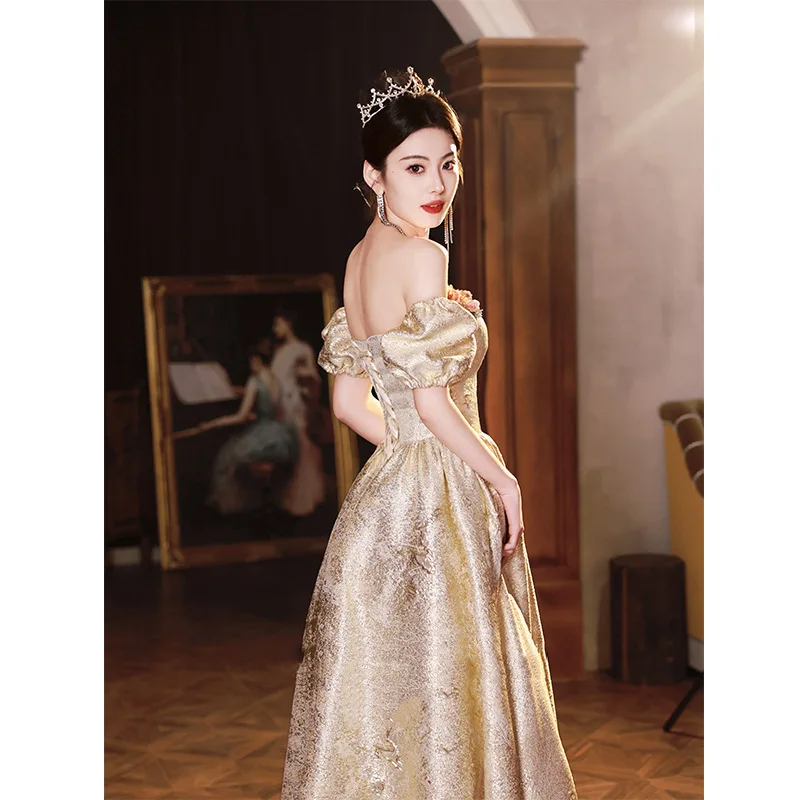 Vestido de noite com tubo superior e clipe de ombro moda sexy a linha vestido formal feminino elegante vestidos de noite dobra pendulosa