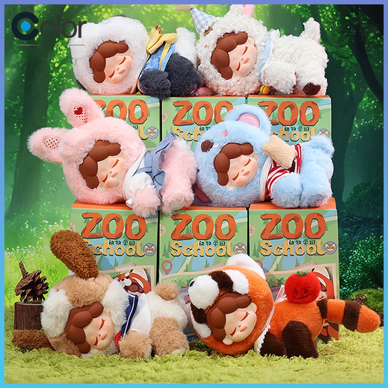 

New Wendy Zoo School Series Panda Sheep Dog Koala Rabbit Blind Box Figure Toy Cute Replica Pendant Crossbody Doll Birthday Gifts