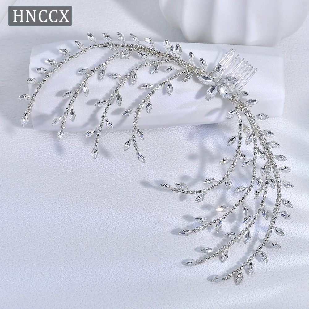 

YouLaPan Exquisite Bridal Wedding Wheat Ear Rhinestone Hair Comb Handmade Minimalist Style Women Banquet Hair Accessories HP551