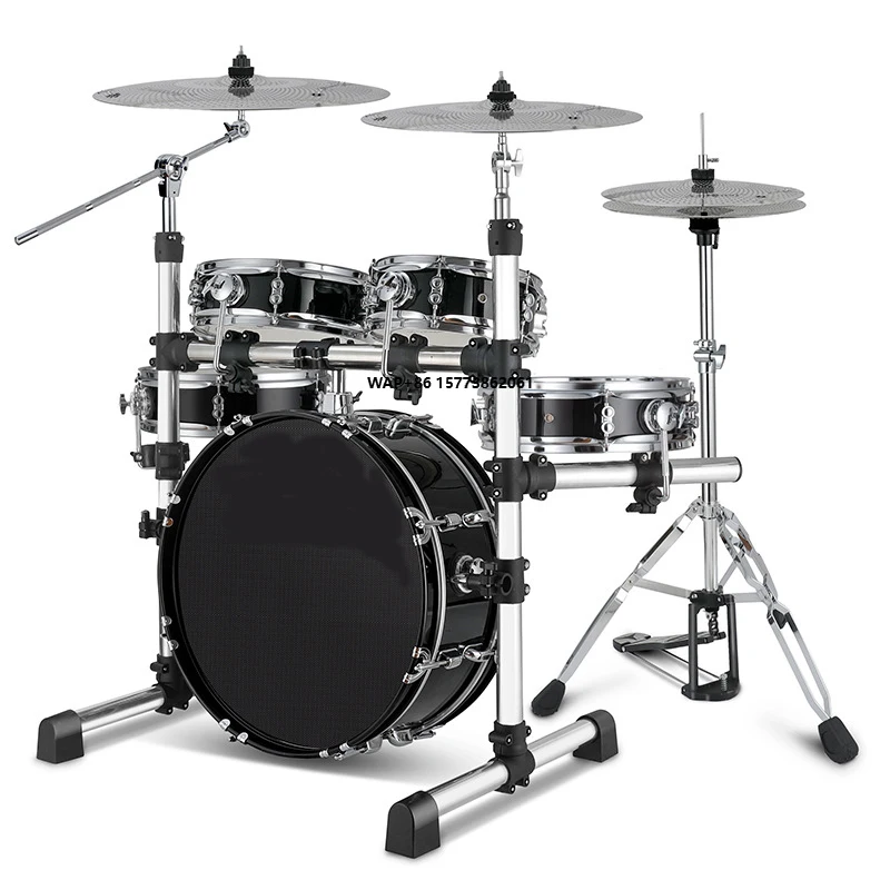 Professional Musical Percussion Instrument Jazz Drum Set 5 Drums Kits 3 Cymbals for Beginner