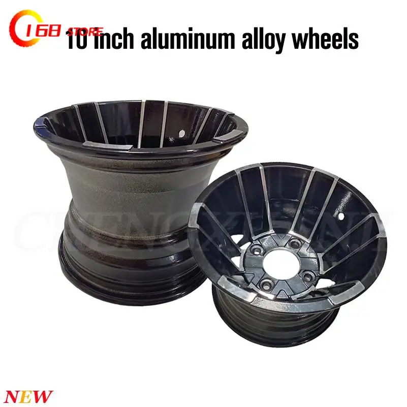 

ATV 10-inch Aluminum Alloy Front and Rear Wheels for Four-wheel Vehicles, ATV, Go-karts, Tires22/20X10-10 23/21X7-10