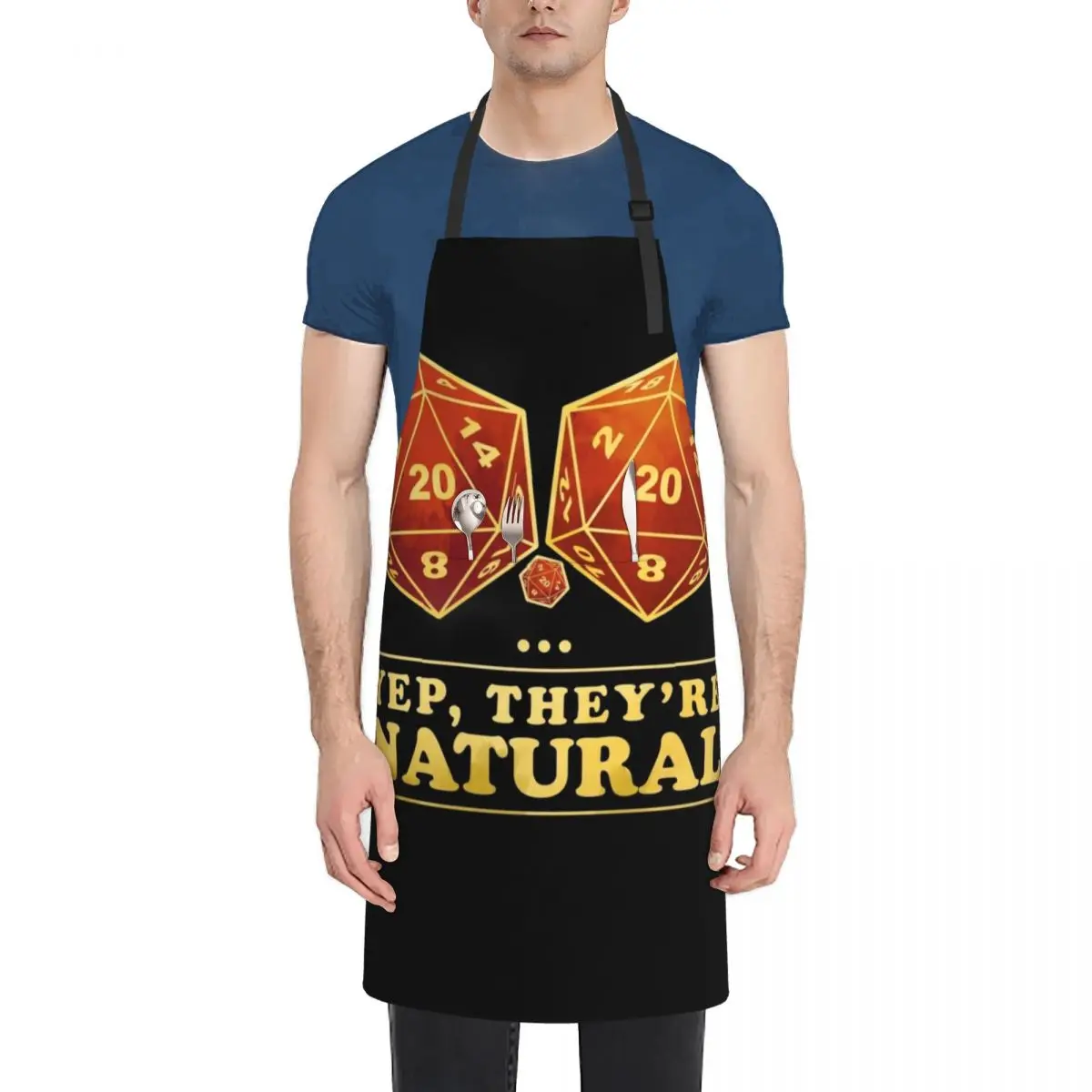 

Yep, They're Natural Apron Kitchen Kawaii Accessories chef for man Kitchen Front Apron