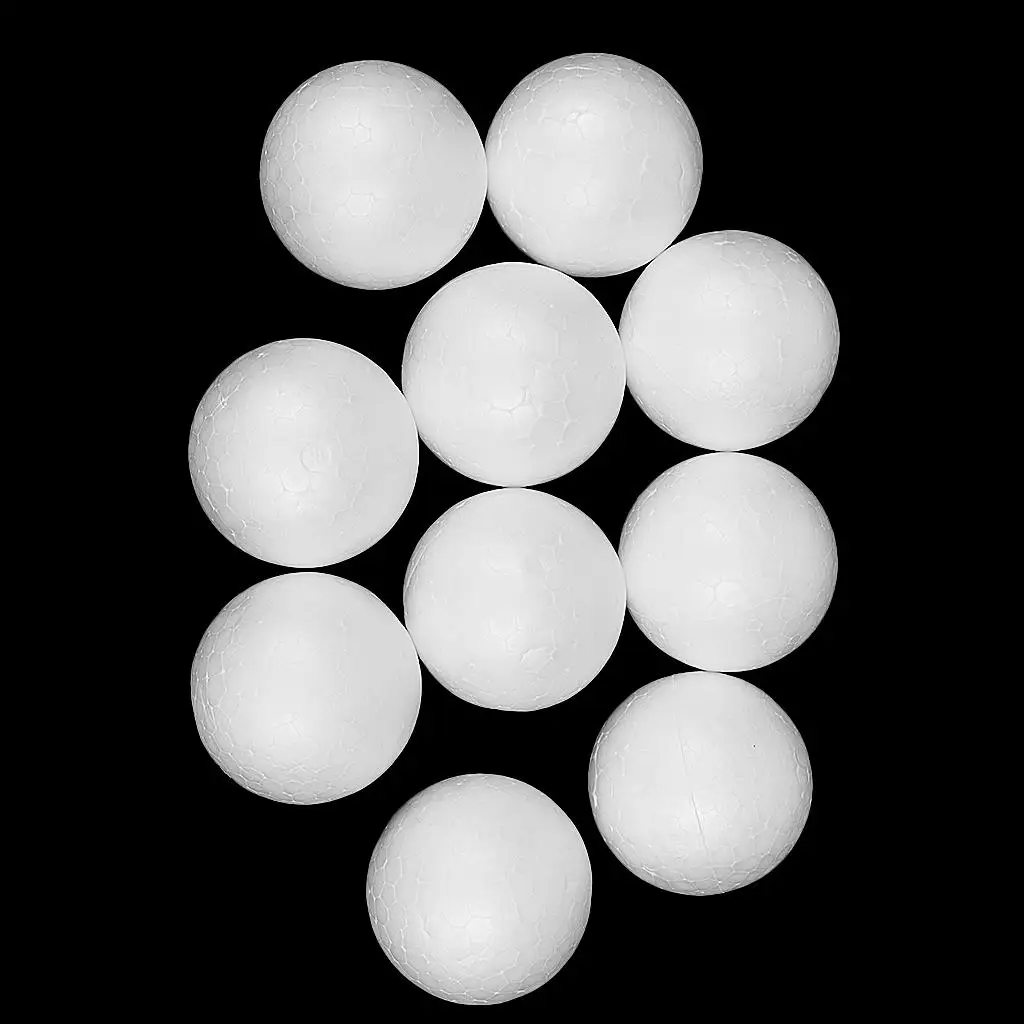 10x Foam Ball Polystyreen Piepschuim DIY Handgemaakte Decoraties Kerstcadeaus