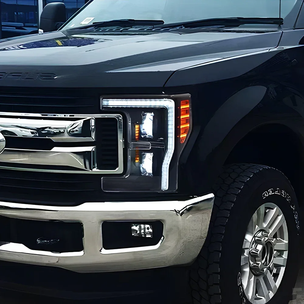 

For Ford F250 2017-2019 Auto Front Lamps Assembly Upgrade Car Headlights Dynamic LED Projector Lens Plug and Play Accessories