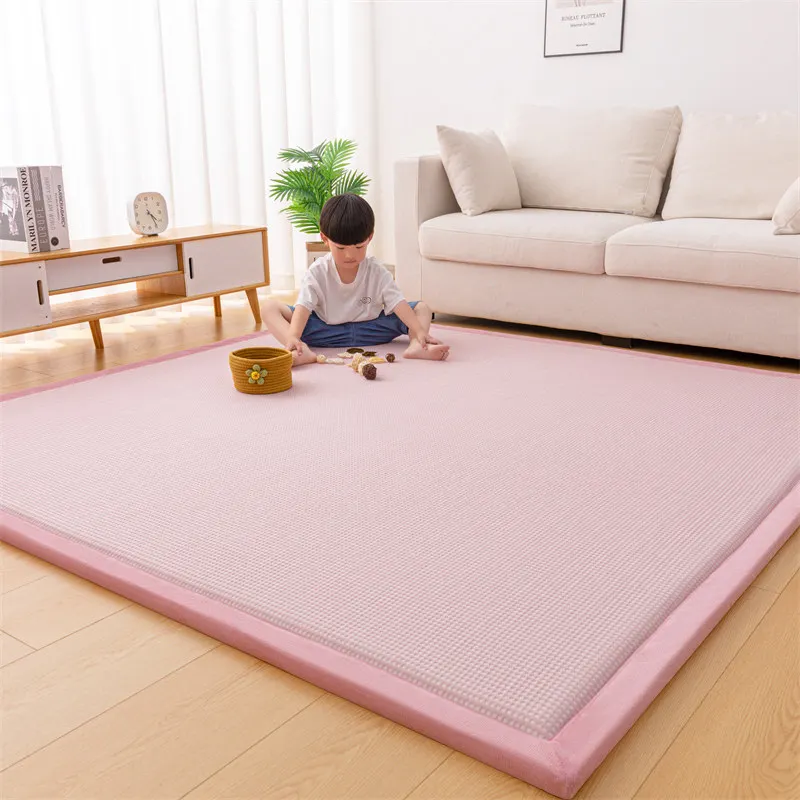 Floor Mat 3cm Thick Soft Seat for Sleeping Floor Mattress Living Room Cooling Crawling Mats, Non-Slip Custom-Made Tatami Room