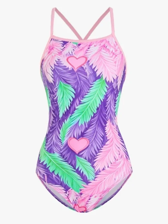 Professional Racing Swimsuit Women's One-Piece  Split Single Layer Lycra No Chest Pad Training Swimming Suit Comfortable