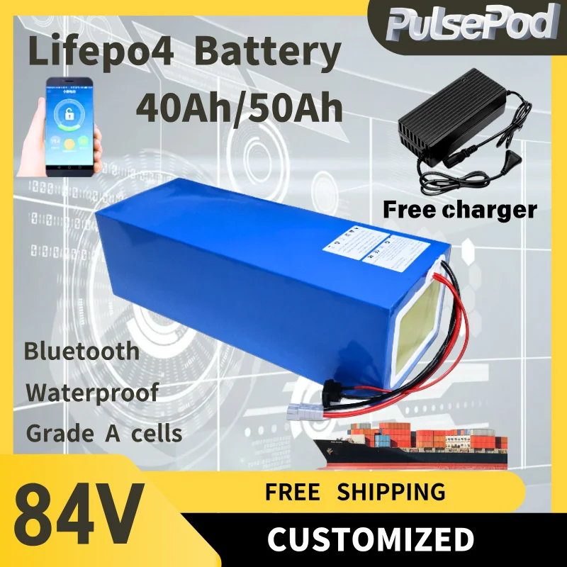 ¿Qué debo saber sobre la batería litio LiFePO₄ de 84 V y 72 V para mi vehículo eléctrico?