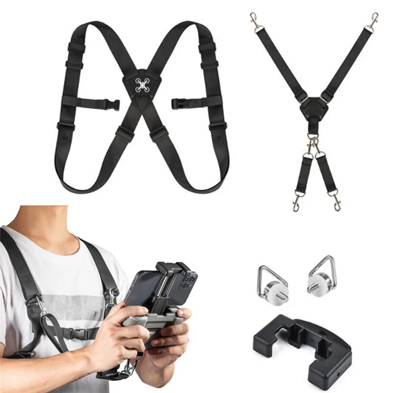 

Double Shoulder Straps for DJI RC-N1/DJI RC/PRO Remote Controller Lanyard Nylon X-shaped Cross Sling for Mavic 3/Mini 3 Rope