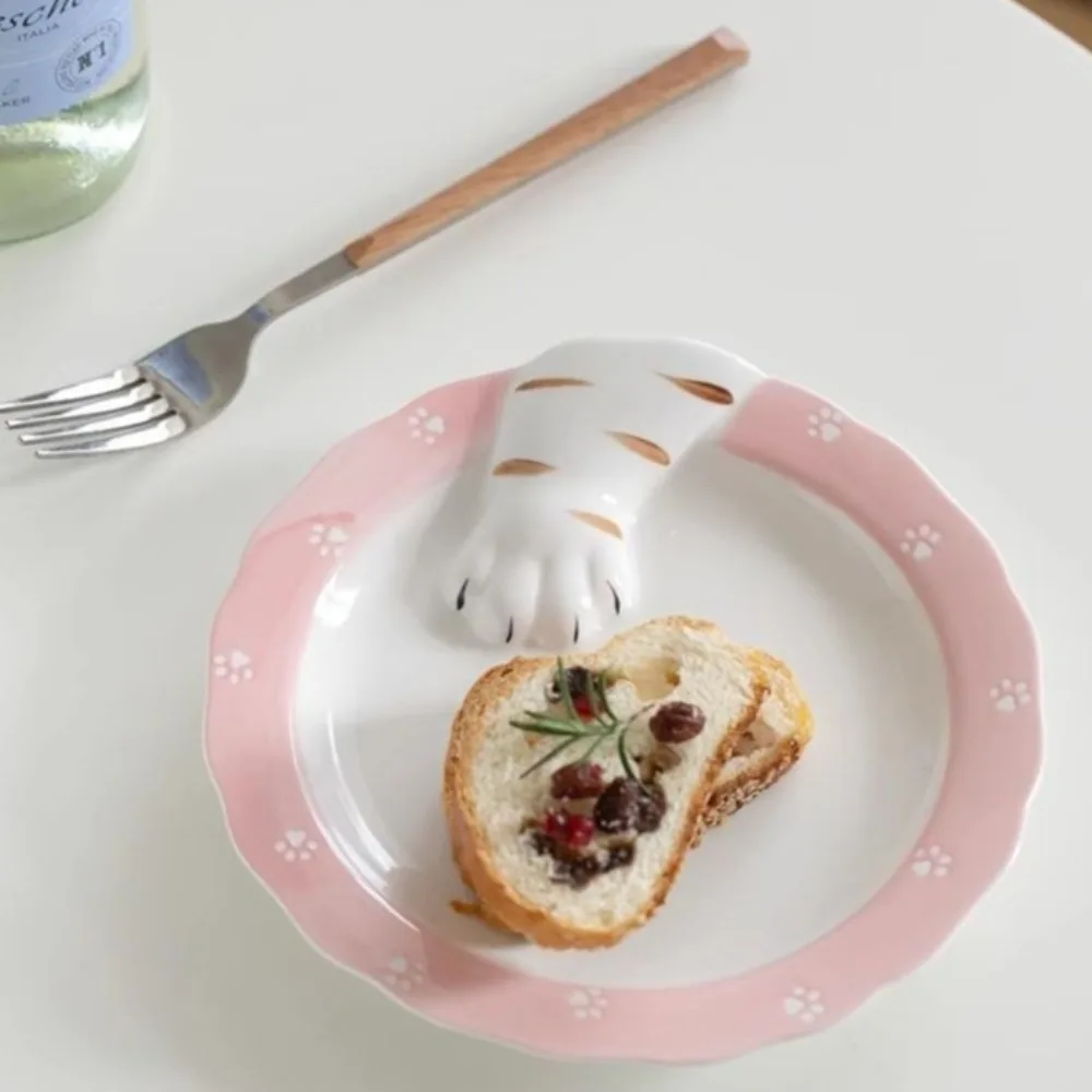 

Керамические тарелки для завтрака, милые тарелки для овощей, десертное блюдо, блюдо для ужина, кухонные принадлежности, подносы, декоративные лучший подарок