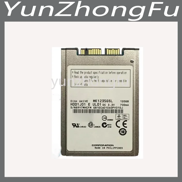 

100%New In Box 3 Year Warranty MK1235GSL 120G Micro-SATA 1.8inch 5mm