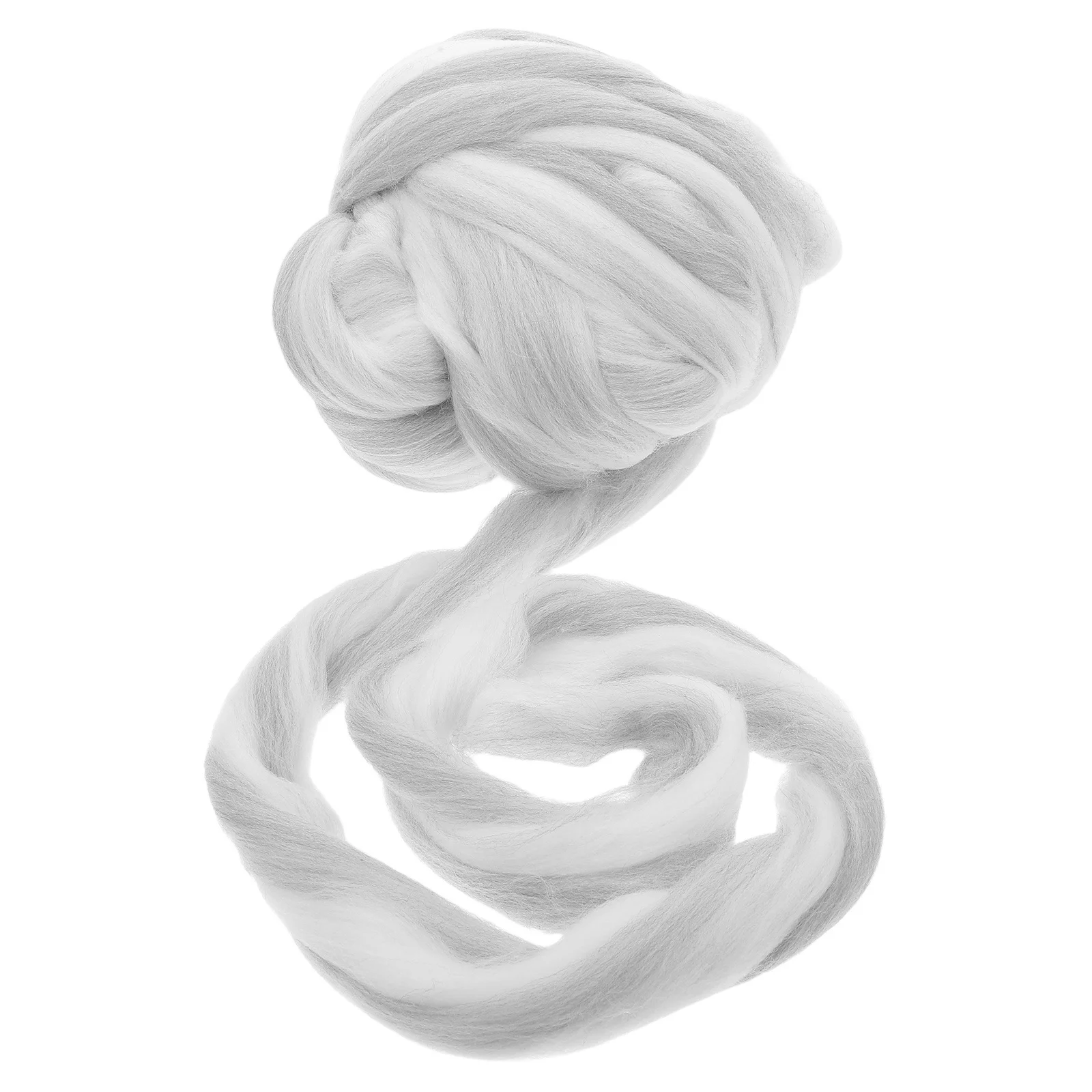 

1Pack Colored Wool Roving Faux Soft Cotton Material 250g DIY Needle Felting Supplies Crafting Wool Yarn for Dryer Ball Making