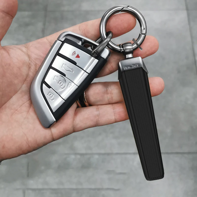 

Unisex Car Keychain for Men Women Fashion Zinc Alloy Key Holder PVC Charm Trendy Keyring Accessories Creative Key Fob Chain Gift