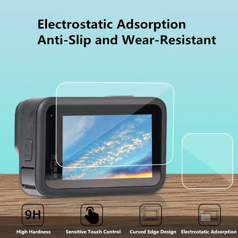 ل Gopro بطل 11 10 9 الأسود HD الزجاج المقسى حامي الشاشة عدسة فيلم واقية ل الذهاب برو 10 كاميرا الملحقات