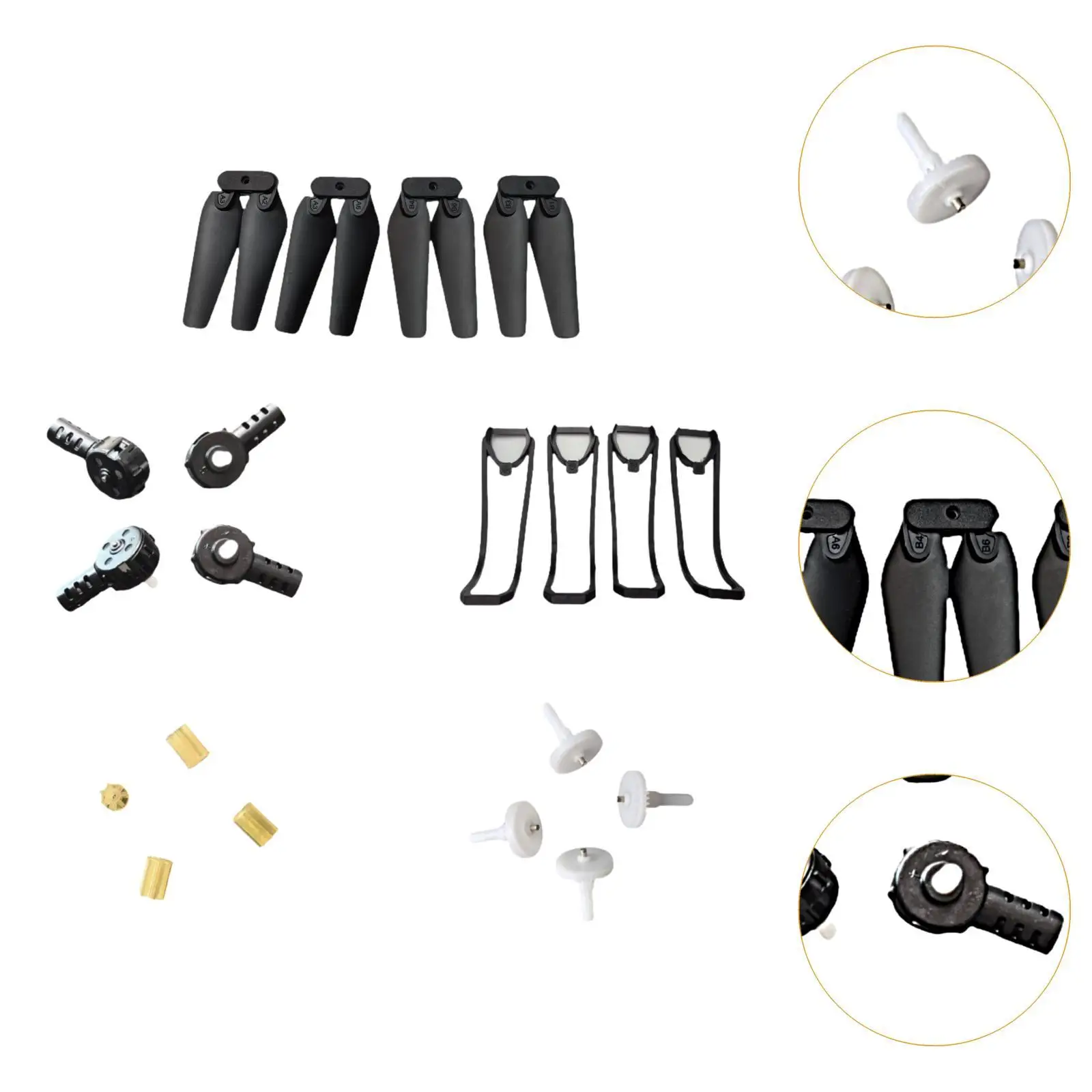 RC Quadcopter Spare Parts Modification DIY Accs Motor Propeller Set RC Drone Motor Gear for E88 E88Pro S85 E525 Quadcopter