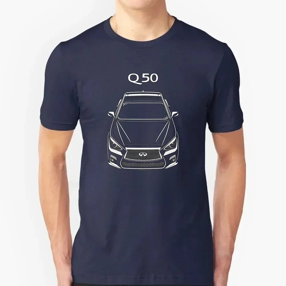 

Infiniti Q50 2021 2025 T shirt JDM Shirt Car Guy Gifts Cars Gift Outline Silhouette Minimal dad husband boyfriend T shirts