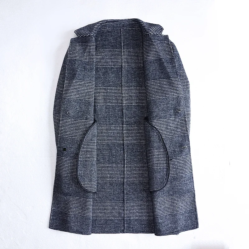 2026 New Large-size Men's Fashion Wool Sai Business Korean Version of The Trend Casual  Fit British Style Wool Wool Overcoat
