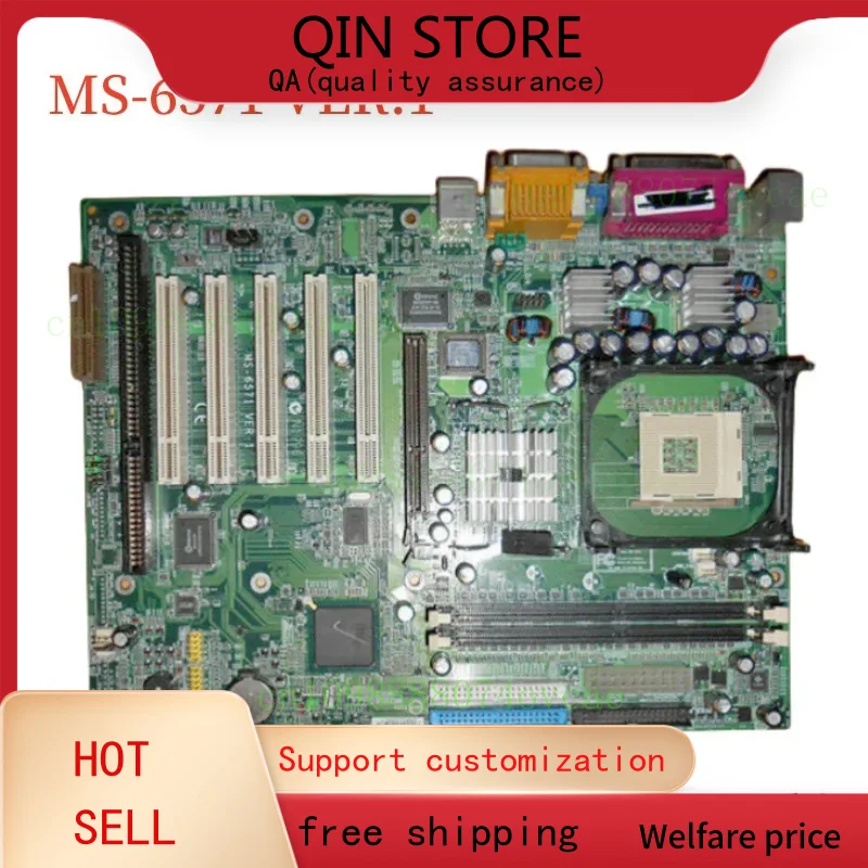 For MSI MS-6571 Motherboard Socket 478 DDR1 ATX Mainboard 100% Tested Fast Ship