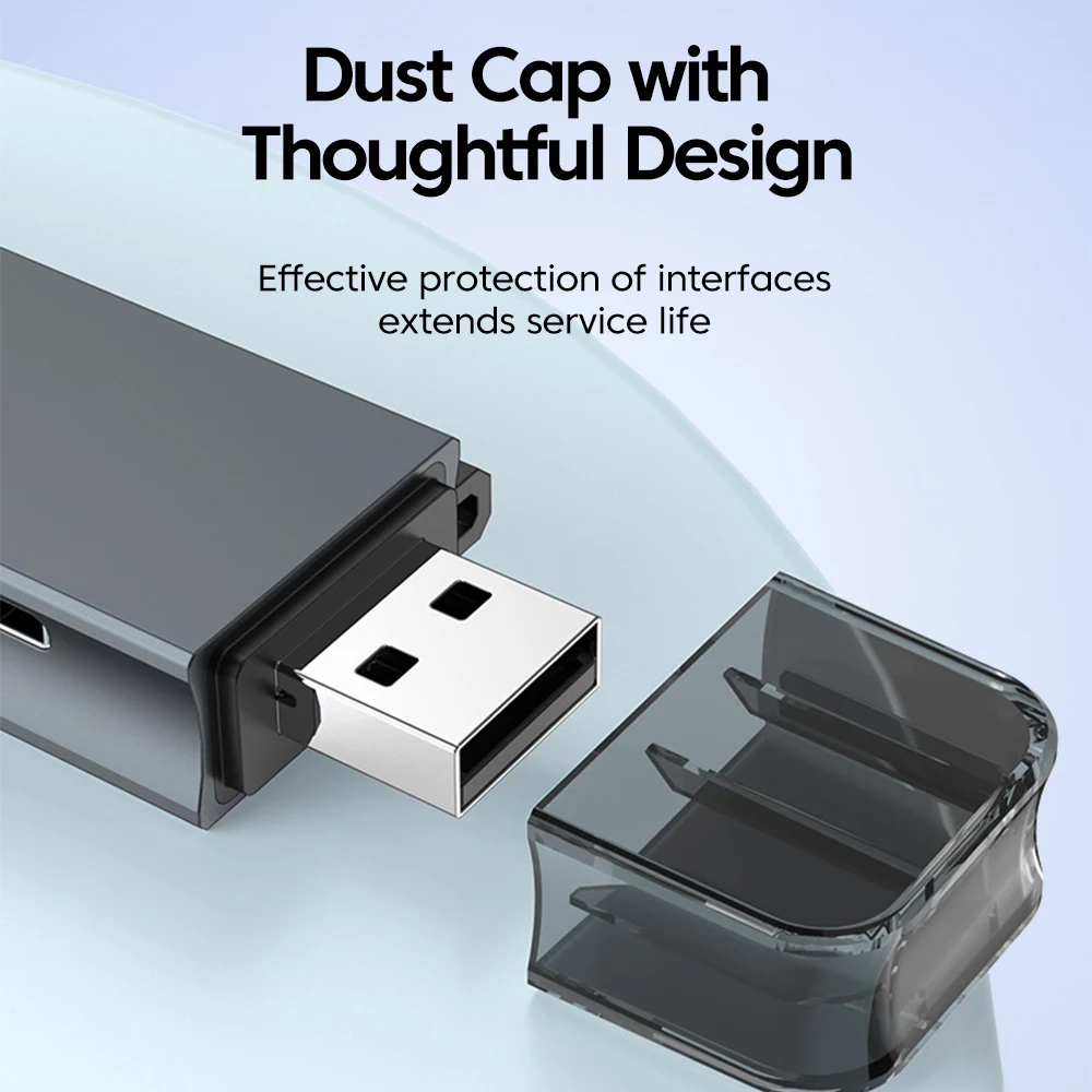 5 in 1 Multifunction USB TYPE-C Card Reader External Storage Black Stretch for Memory Stick USB 3.0 Mini SD TF CF Card Reader