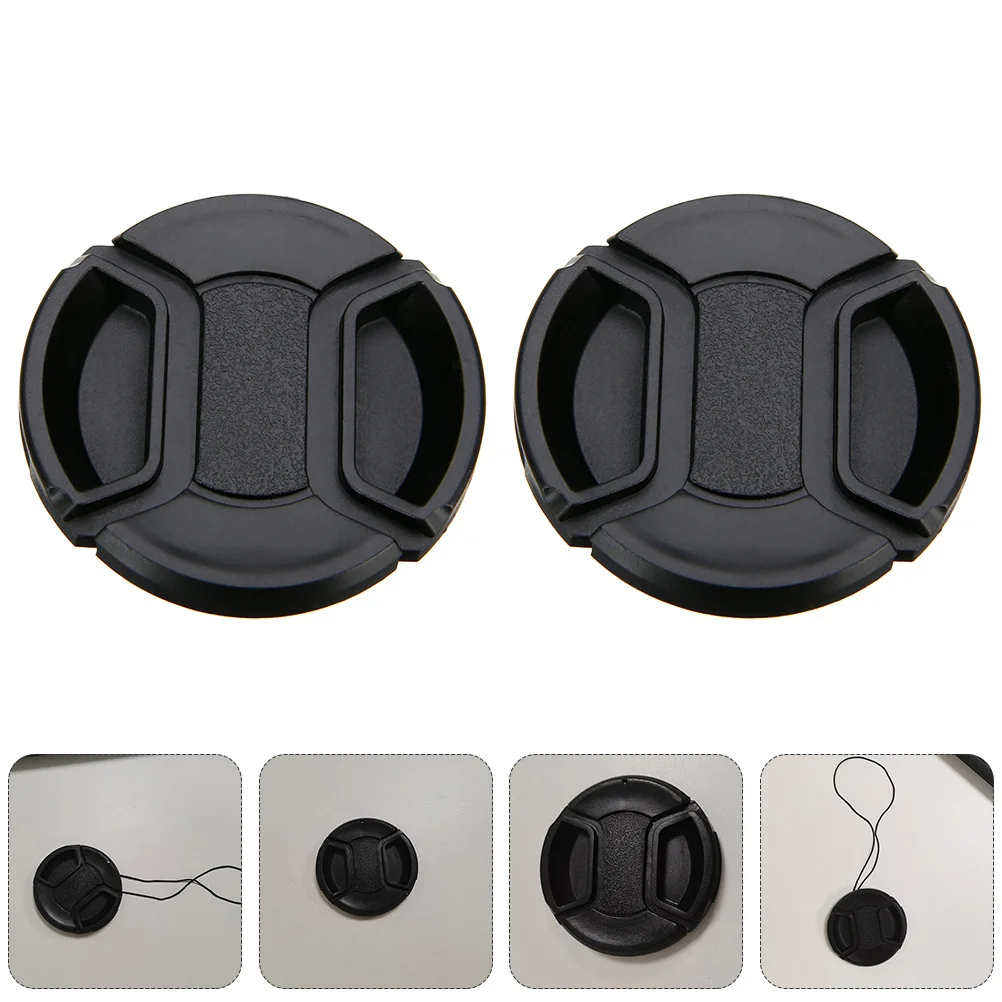 

4Pcs Lens Cover Protector Waterproof Camera Lens Cover Dust Proof Center Pinch Lightweight Durable Long Lasting