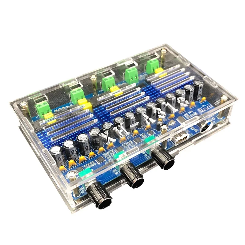 

A32T-XH-A310 Bluetooth 5.0 Amplifier Board TPA3116D2 4 Channel Digital Power Audio AMP Dual Bass Subwoofer Home Theater
