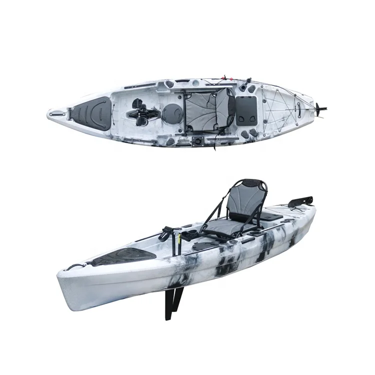 

Factory Direct Chinese Wholesale 10 ft Fishing Kayak with Pedal Drive for Water Sports