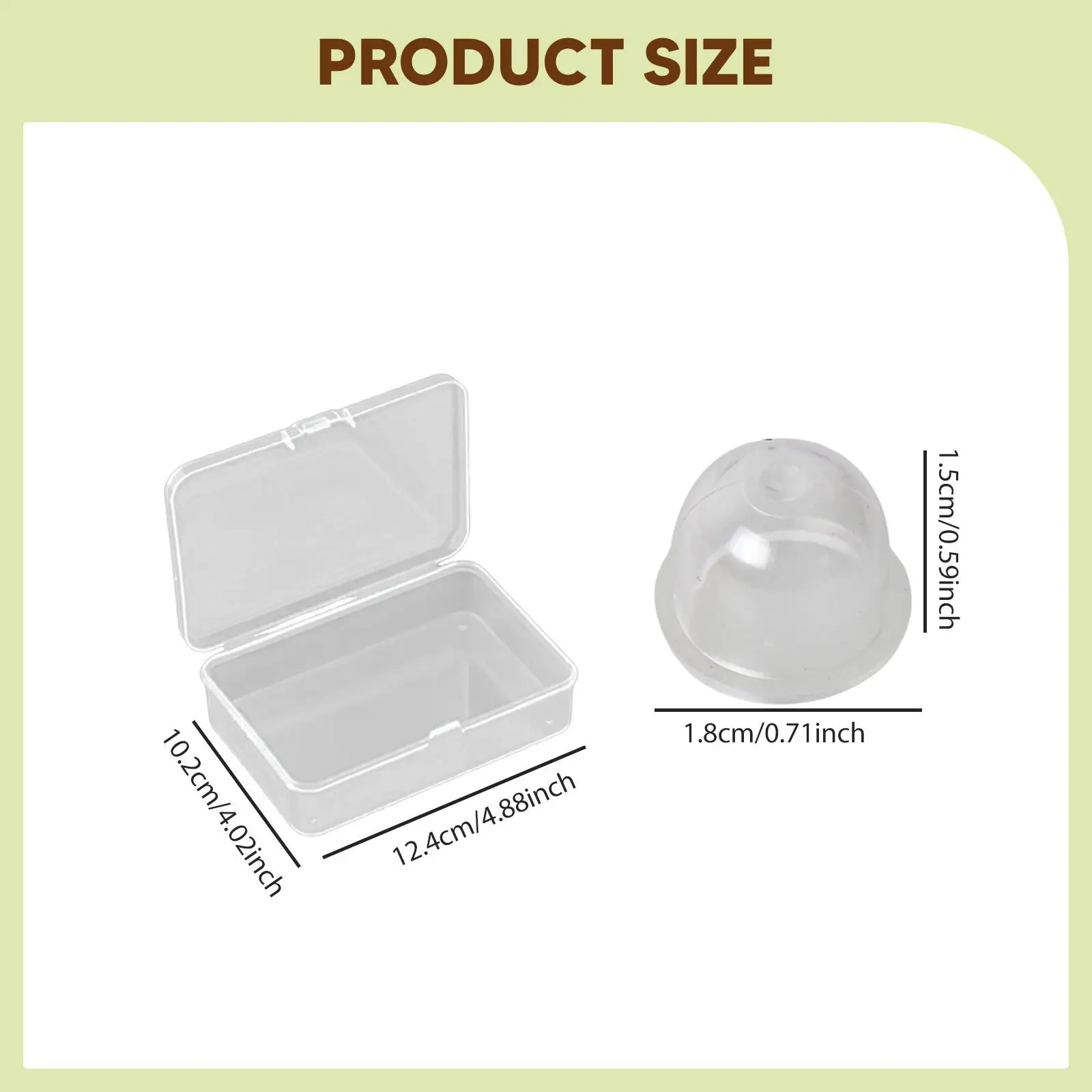 30Pcs Carburetor Clear Bulbs Easy to Install with Storage Case Lightweight Carburetor Oil Bubbles for Diaphragm Carburetor