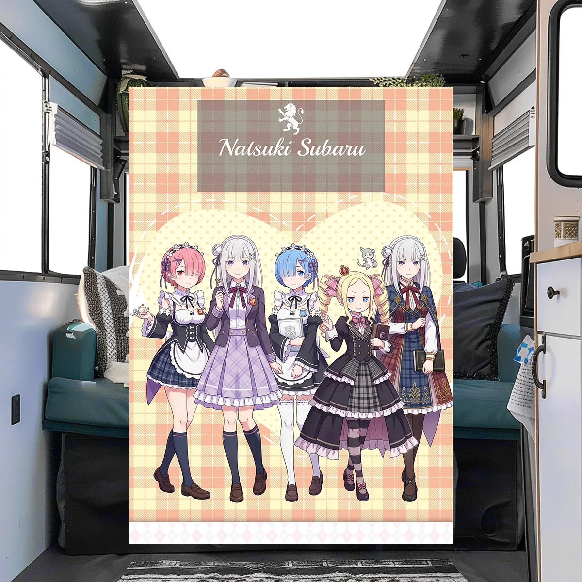 Re Zero Flannel Blanket Comfortable Warm for Home Bedrooms, Sofas, Chairs, Picnics, Travel YUN6509