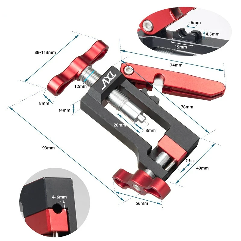 Outil d\'installation de tuyau hydraulique de frein de vélo, pince de câble de vélo de route VTT, outils de connecteur d\'olive, BH90, BH59