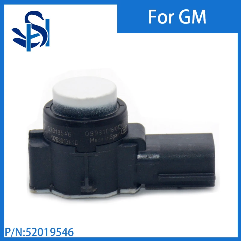 Sensor de estacionamento PDC para GMC Sierra, Tahoe, 2014-2019, 52019546, Cor do radar, branco, 0263013810