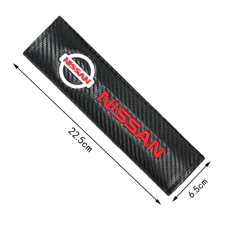 1/2 قطعة مقعد السيارة حزام غطاء الكتف حماية الوسادة لنيسان نيسمو X-trail قاشقاي ملاحظة جوك سنترا باترول ليف اكسسوارات السيارات #2