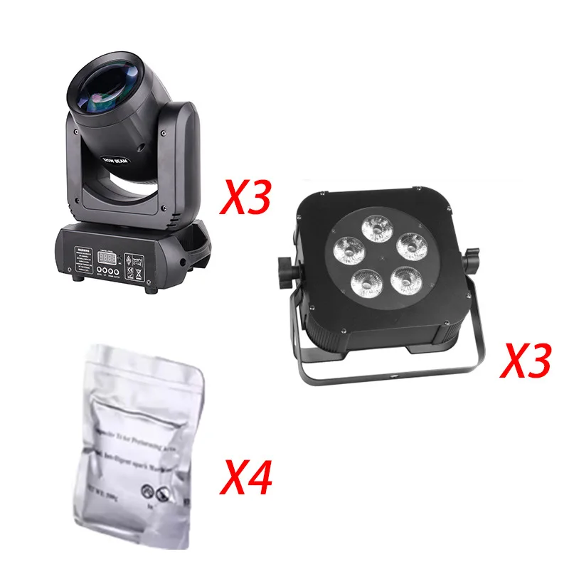 

Professional 3-in-1 Moving Head Light Par Light Spray Machine Powder Booth Dyeing Light Stage Performance Equipment Stage Light