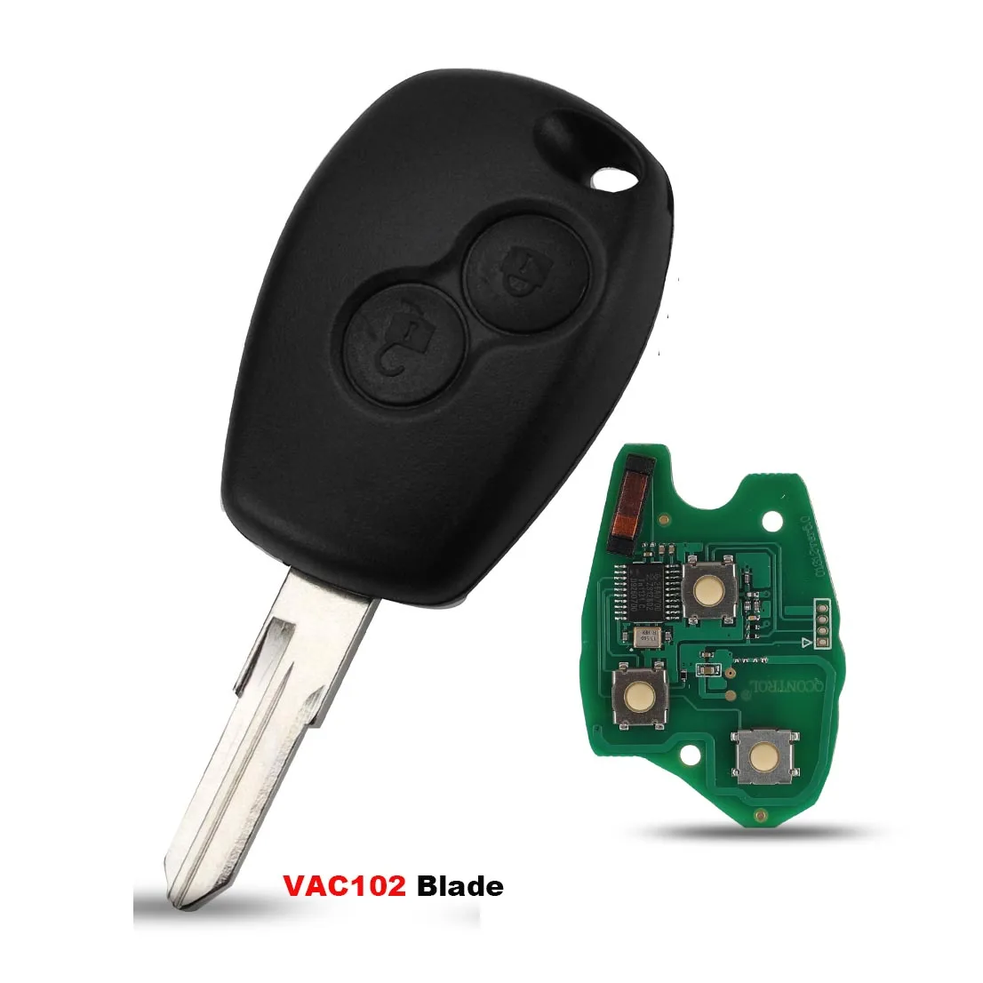 Jingyuqin 2 Tasten Remote Key Für Renault Duster Modus Clio 3 Twingo DACIA Logan Sandero Kangoo 433 MHz PCF7947/7946/4A Chip – Detail 5