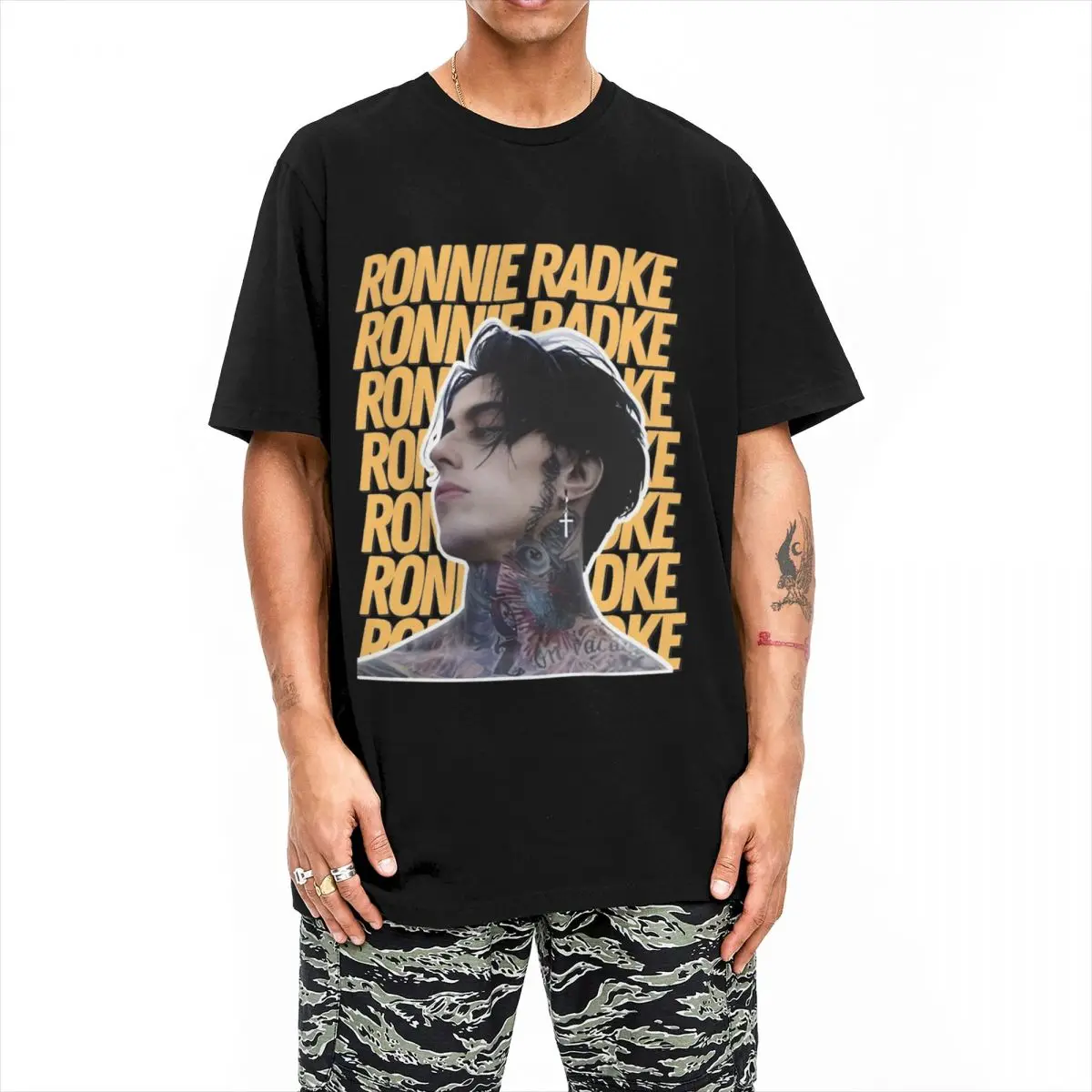 RONNIE RADKE T-shirt metalcore Hip Hop T-shirt Manica corta Divertente Tshirt Estate 100% cotone O Collo Plus Size 5XL Tees