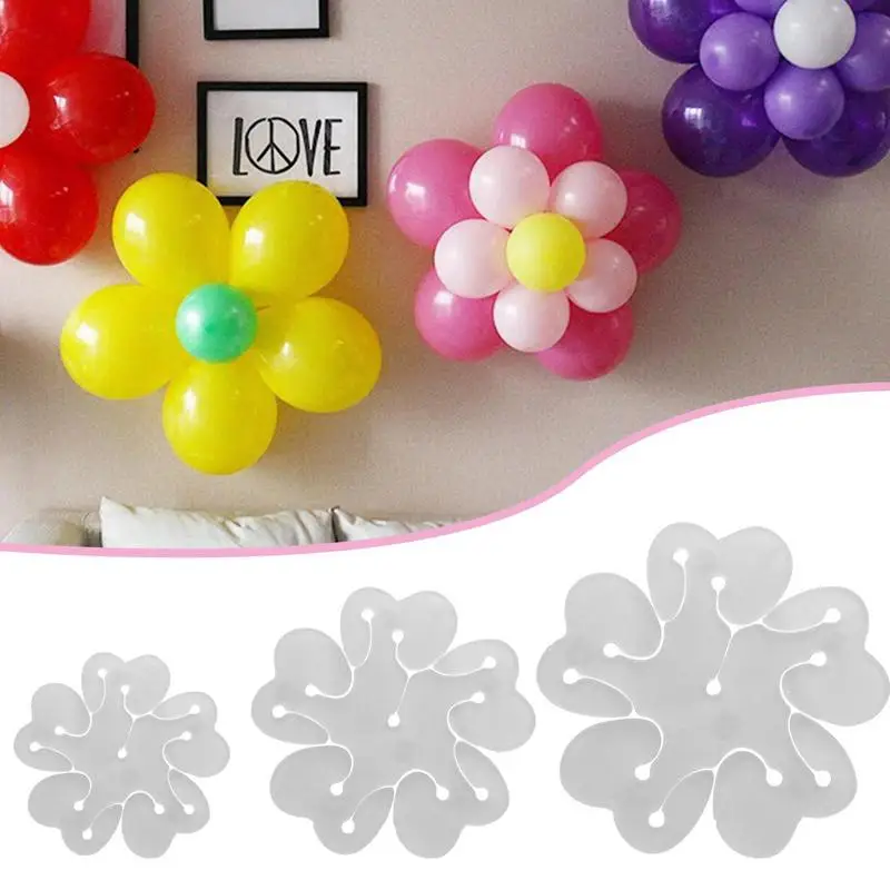 

3Pcs/set Balloon Clips Balloon Chain Arch Column Stand Double Balloon Modeling Clip For Birthday Party Wedding Decoration