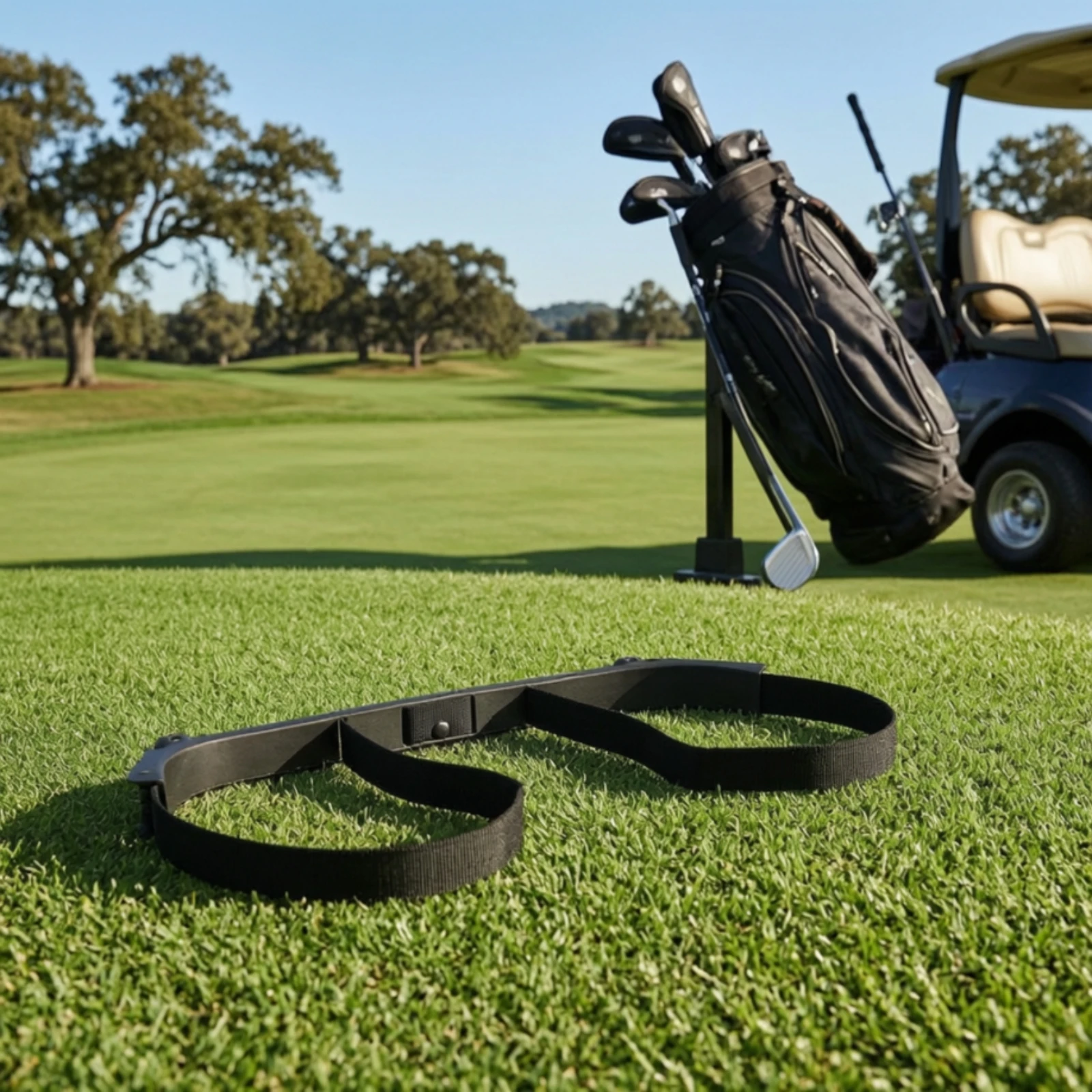 Golf Vehicle Bag Rack Sturdy Construction Golf Bag Holder Easy to Install for Golf Cart Sports Gear Storage